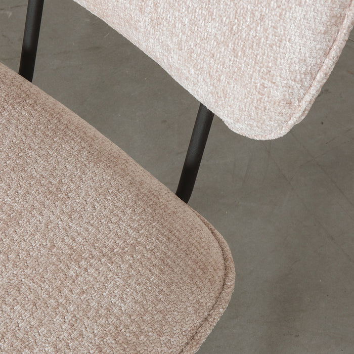 LABEL51 - Eetkamerstoel Liva - Clay Elite - Zwart Metaal