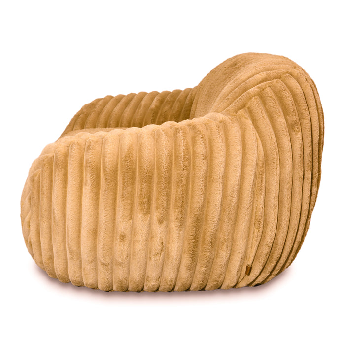 by fonQ Mossy Fauteuil - Rib - Okergeel