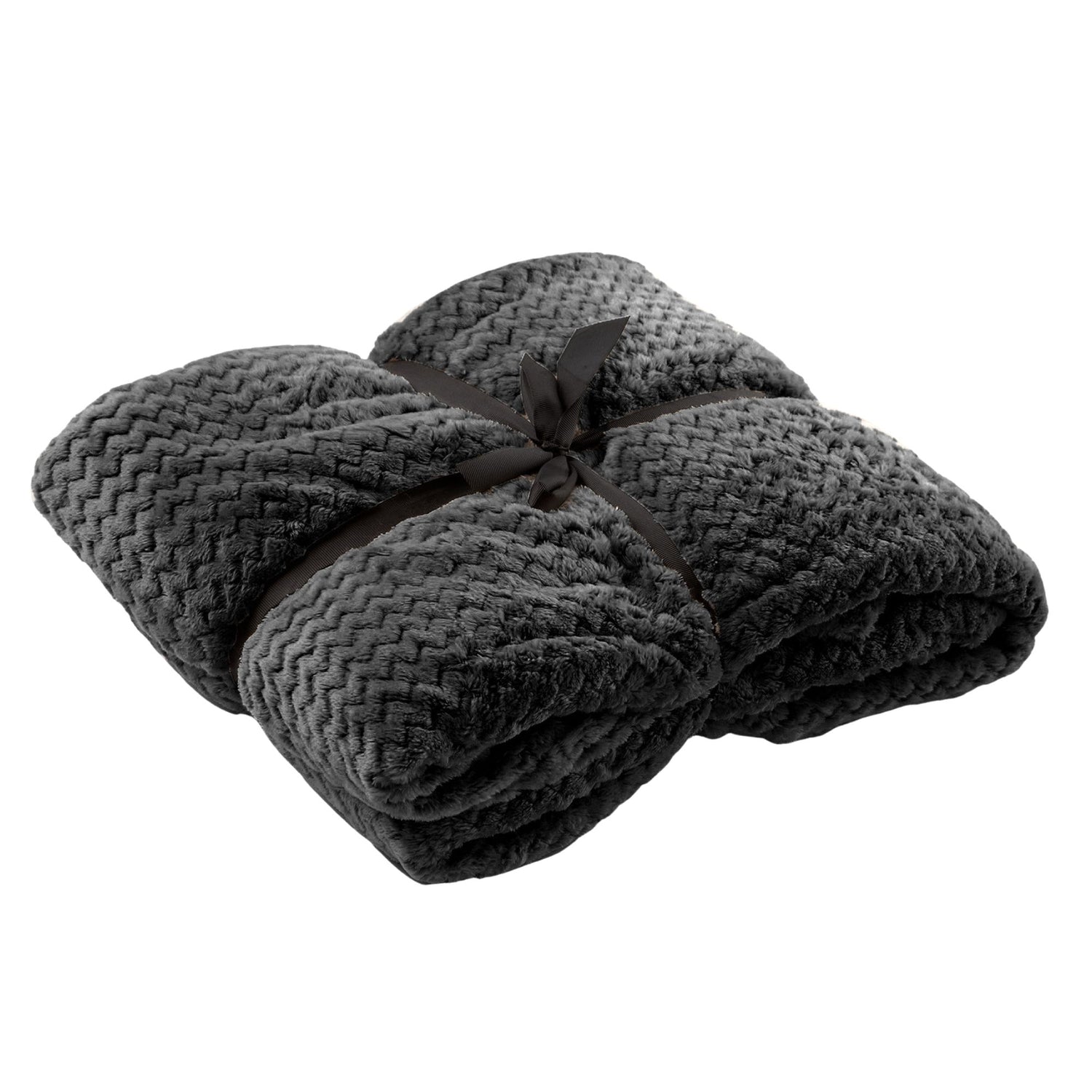 Dutch Decor plaid MARA - 150x200 cm Charcoal Gray