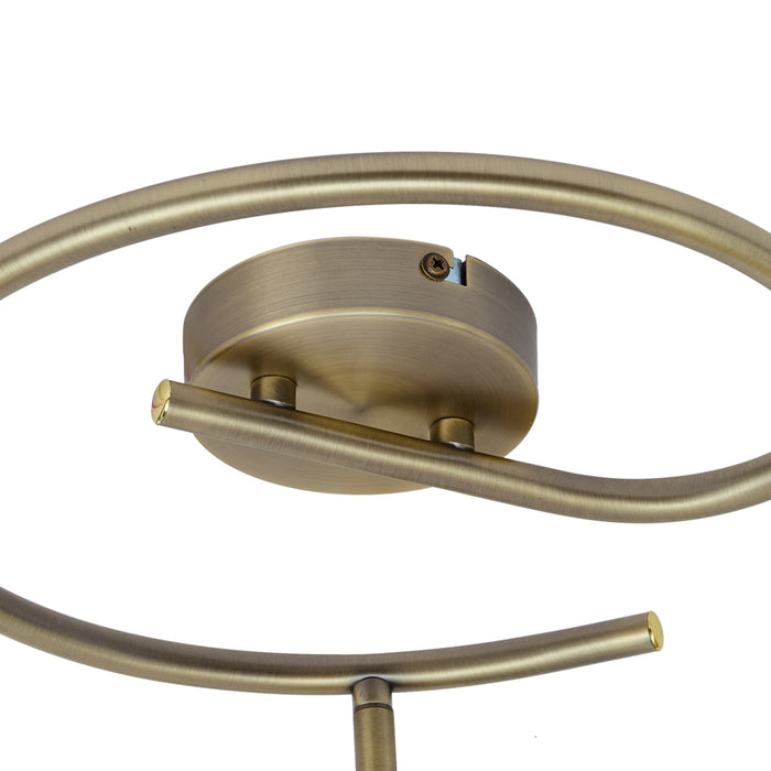 QAZQA Design plafondspot brons met helder glas rond 3-lichts - Domo