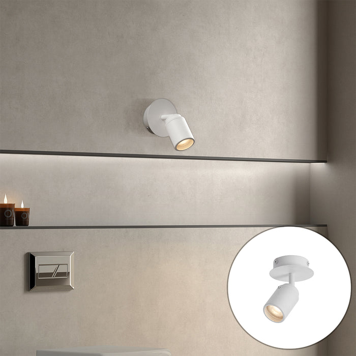 QAZQA Moderne badkamer spot wit IP44 - Ducha