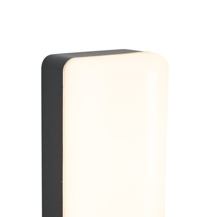 QAZQA Buiten wandlamp zwart met schemersensor incl. LED - Shift