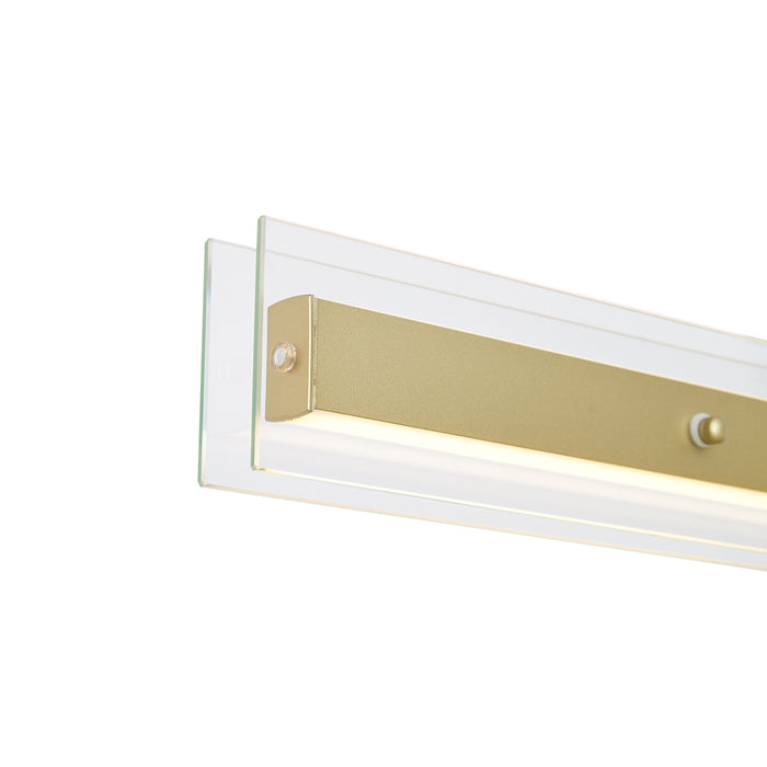QAZQA Moderne hanglamp messing met helder glas - Catch