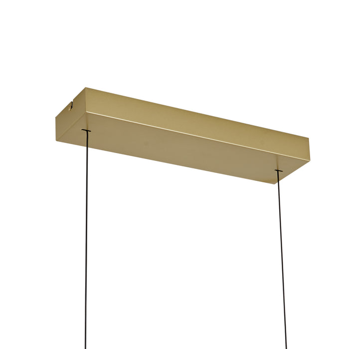 QAZQA Moderne hanglamp messing met helder glas - Catch
