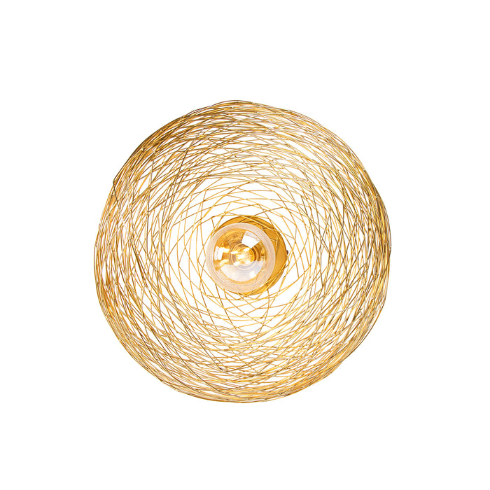 QAZQA Smart plafondlamp goud ovaal incl. Wifi G95 - Sarella