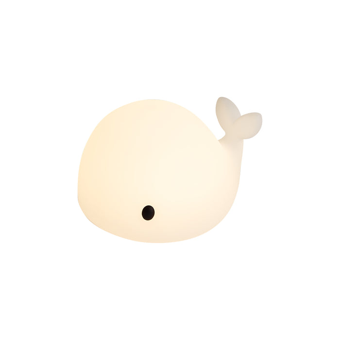 QAZQA Tafellamp wit 30cm incl. LED dimbaar IP54 oplaadbaar - Baby