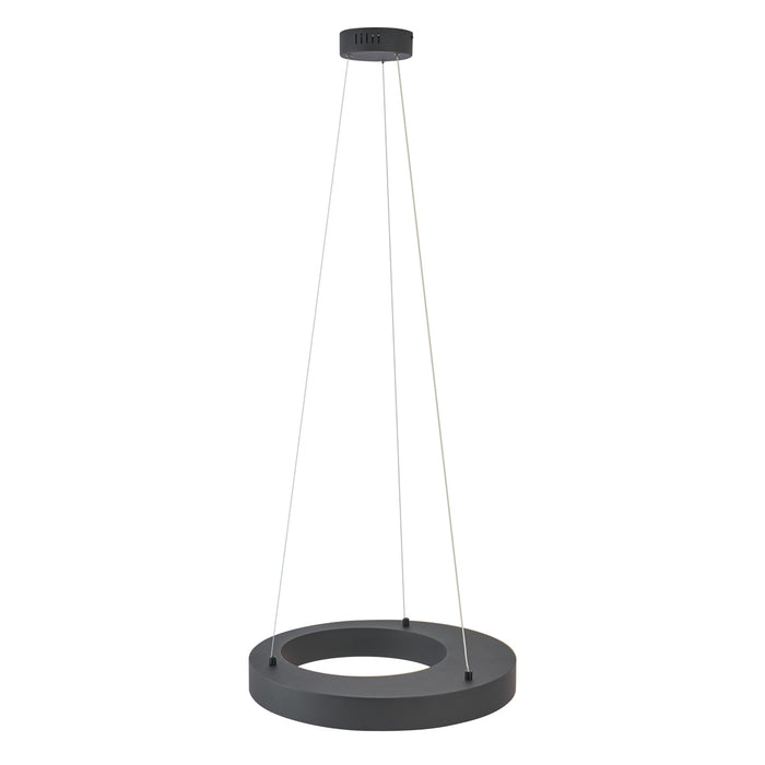 QAZQA Moderne hanglamp zwart 50cm incl. LED 3-staps dimbaar -