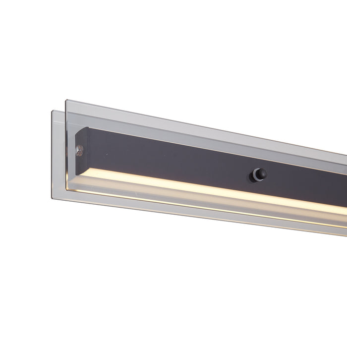 QAZQA Moderne hanglamp zwart met smoke glas - Catch