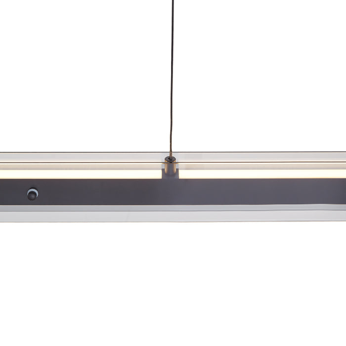 QAZQA Moderne hanglamp zwart met smoke glas - Catch