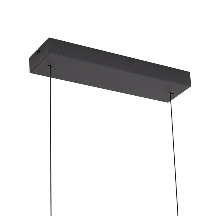 QAZQA Moderne hanglamp zwart met smoke glas - Catch