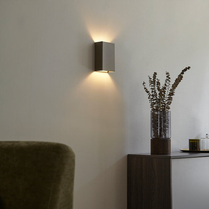 QAZQA Moderne wandlamp gunmetal 2-lichts - Otan S