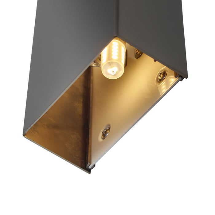 QAZQA Moderne wandlamp gunmetal 2-lichts - Otan S