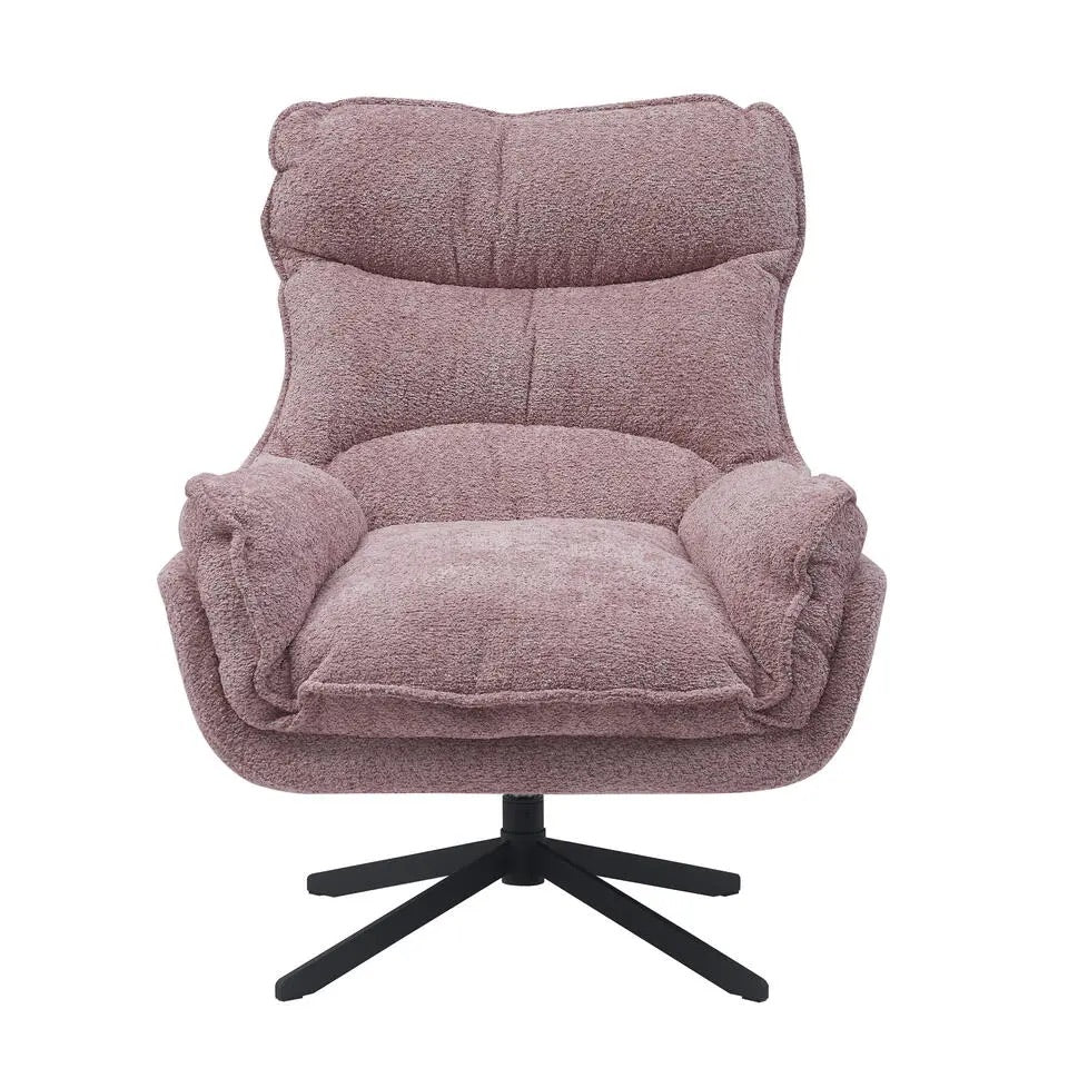 Starfurn - Fauteuil Vera - Roze - 83x115x59 cm