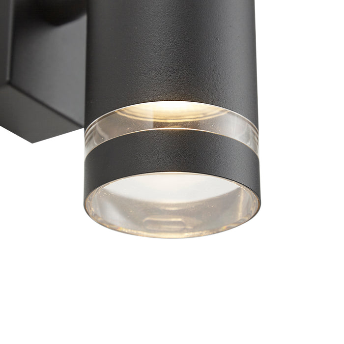 QAZQA Moderne buiten wandlamp zwart IP44 - Ensam