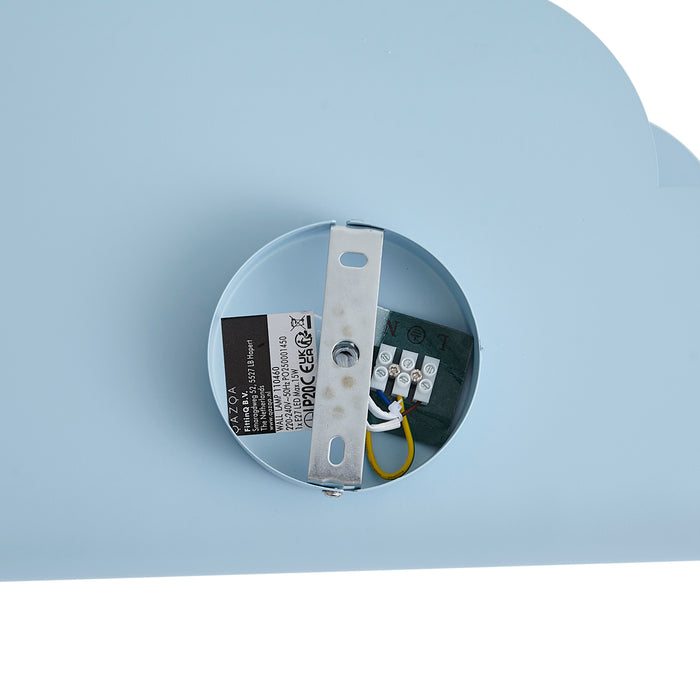 QAZQA Kinder wandlamp blauw wolk met zon - Cloudy