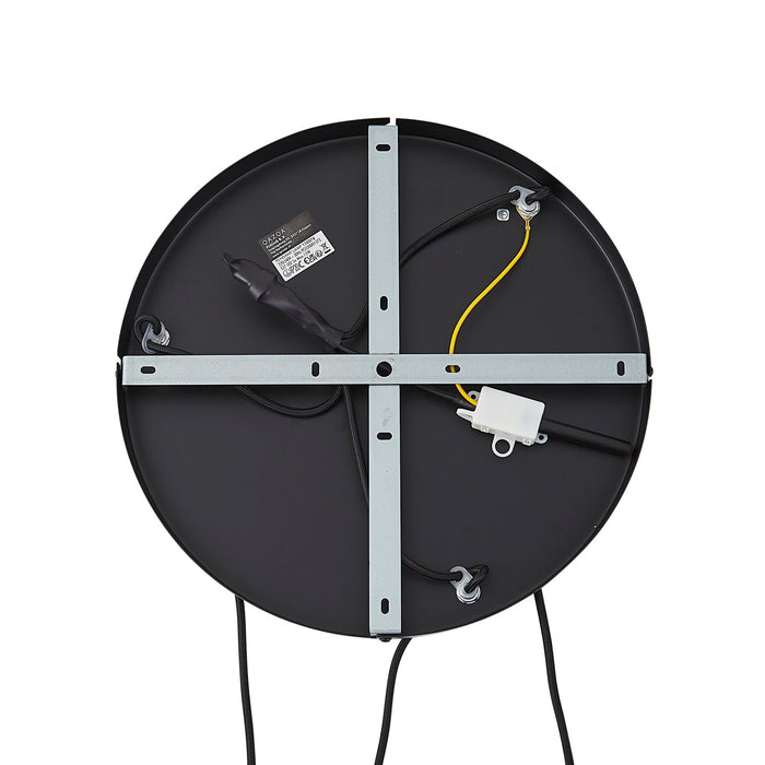 QAZQA Hanglamp zwart met amber en smoke en helder glas 3-lichts -