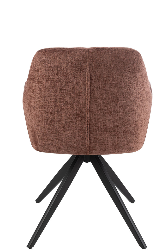 J-Line stoel Louna - ijzer|acryl - bruin