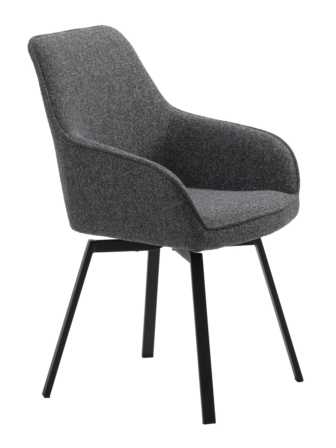 Solune Eetkamerstoel - Set van 2 - Donkergrijs