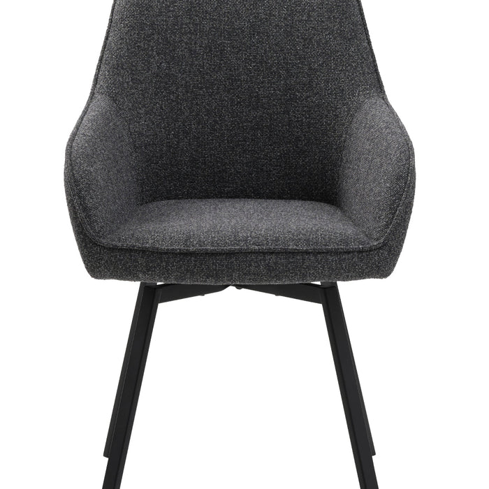 Solune Eetkamerstoel - Set van 2 - Donkergrijs