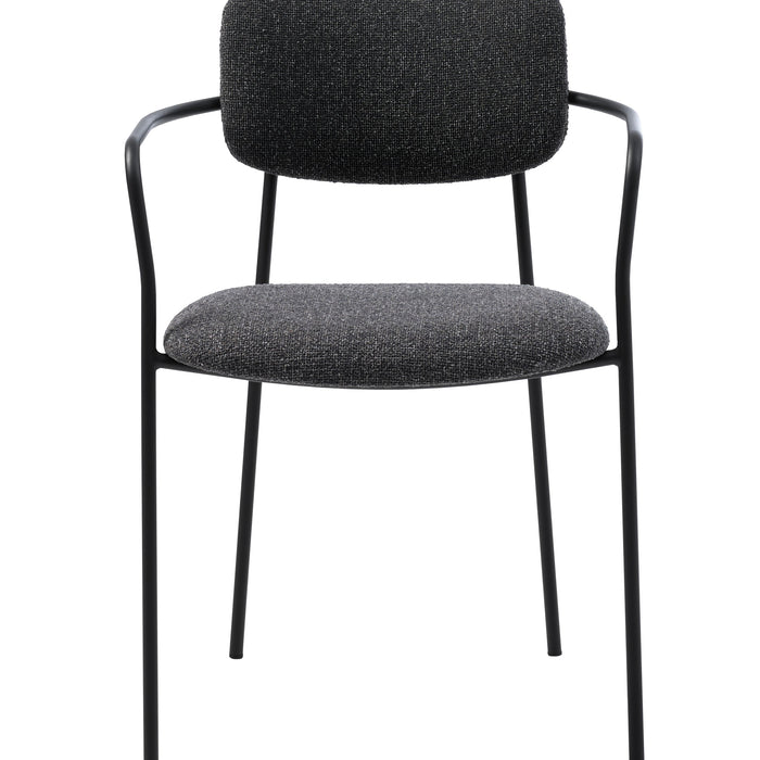 Elowen Eetkamerstoel - Set van 2 - DonkergrijsÊ