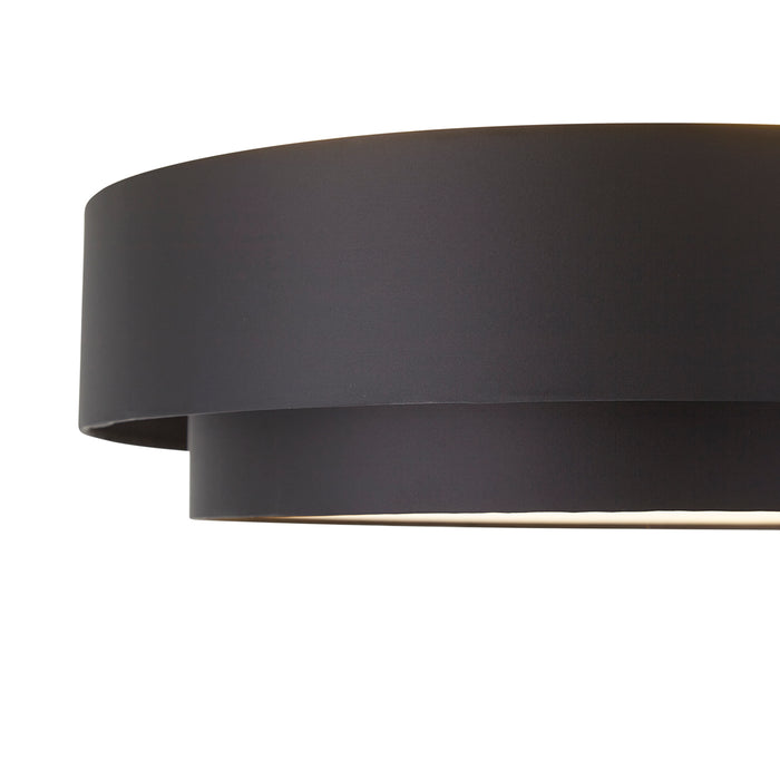 QAZQA Moderne plafonnière zwart 50cm 3-lichts - Steve