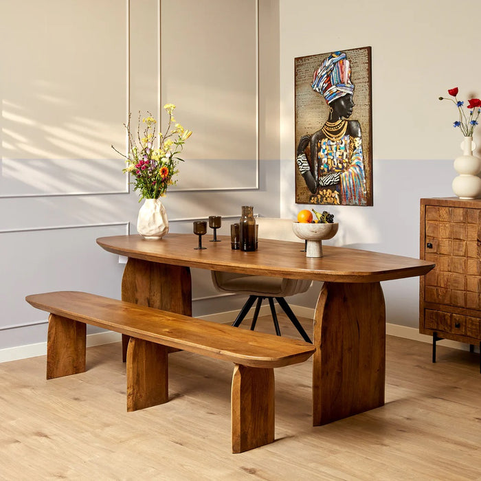 Starfurn - Eetkamerbank Tense - Bruin - 38x280x45 cm