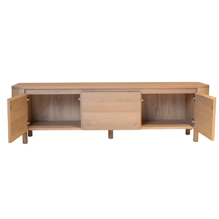 DÉJA Living - Tv-meubel Naturel Hout - 200x40x35cm - Valde