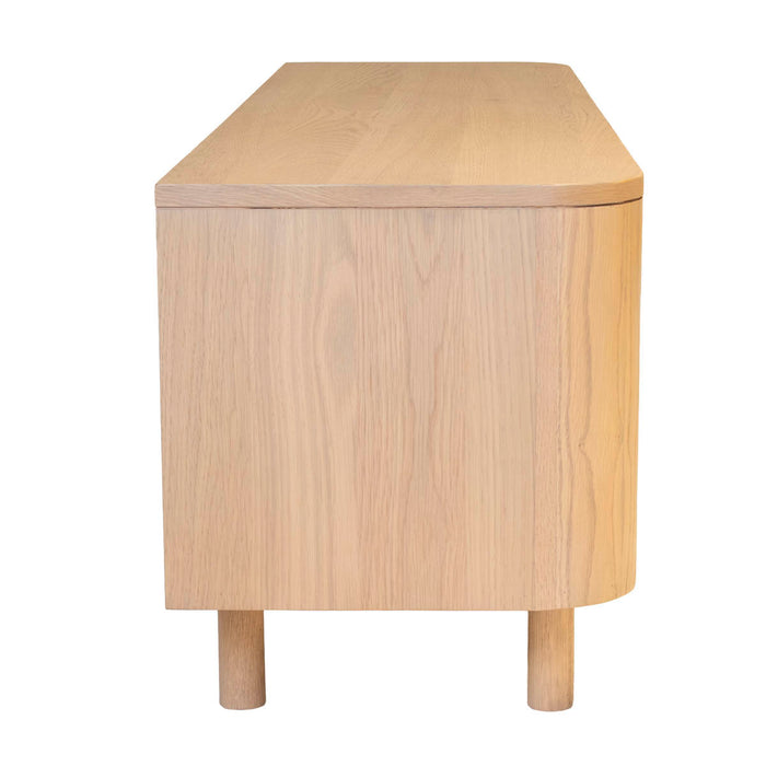 DÉJA Living - Tv-meubel Naturel Hout - 200x40x35cm - Valde