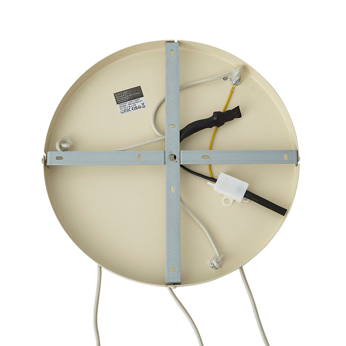 QAZQA Moderne hanglamp beige met goud 3-lichts - Kora