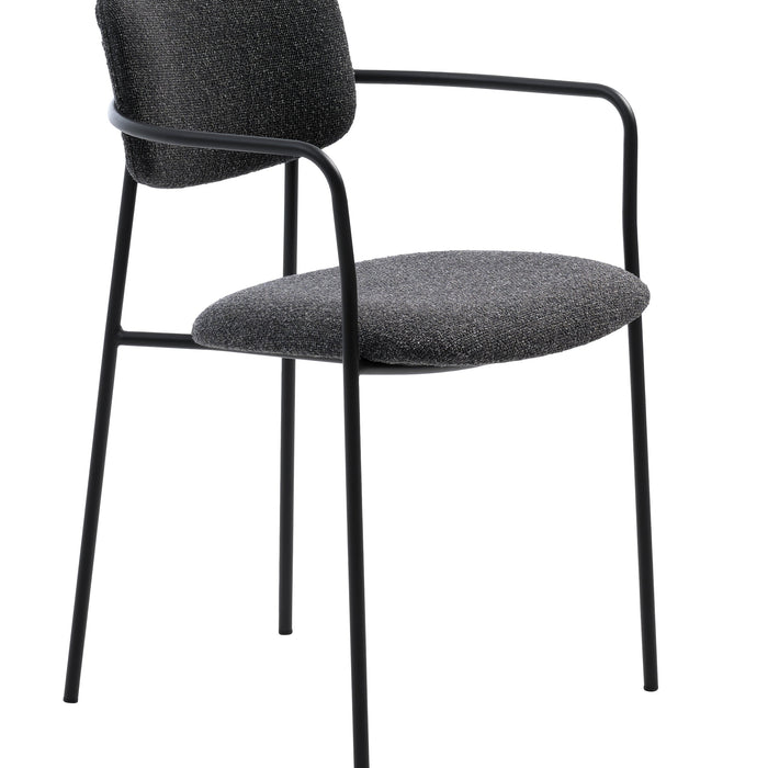 Elowen Eetkamerstoel - Set van 2 - DonkergrijsÊ