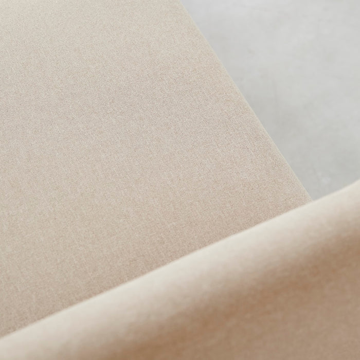 Tikamoon - Bank in massief eiken en ecru stof, 2-zit