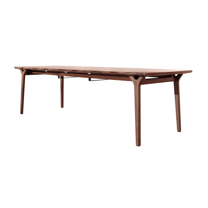 Tikamoon - Uitschuifbare tafel in bruin massief eikenhout 6-12 pers. …