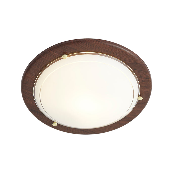 QAZQA Klassieke plafonnière rood met wit glas - Mesiac