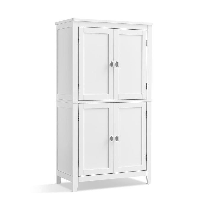 Calicosy - Klein opbergmeubel met 4 deuren - H110 cm - Wit