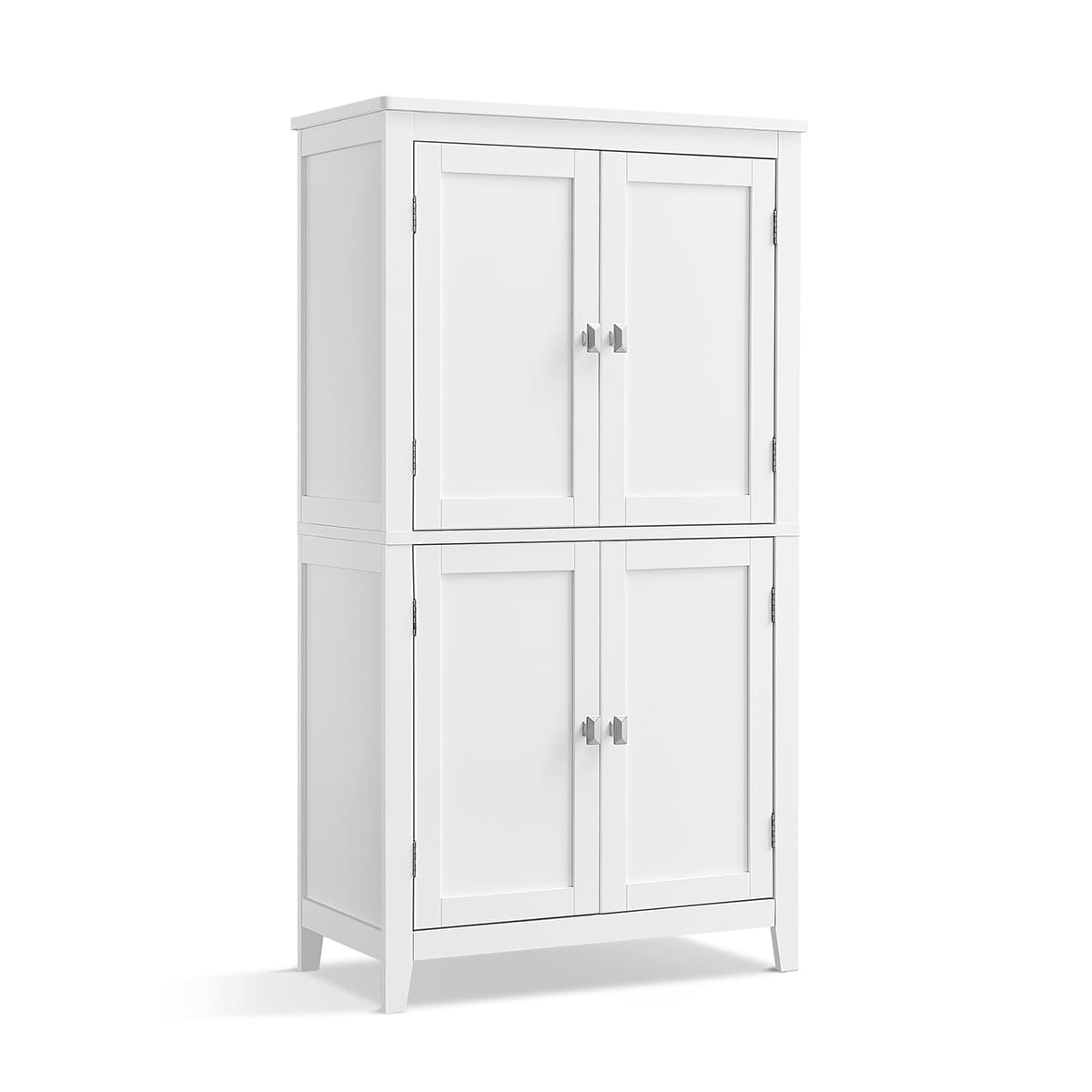 Calicosy - Klein opbergmeubel met 4 deuren - H110 cm - Wit