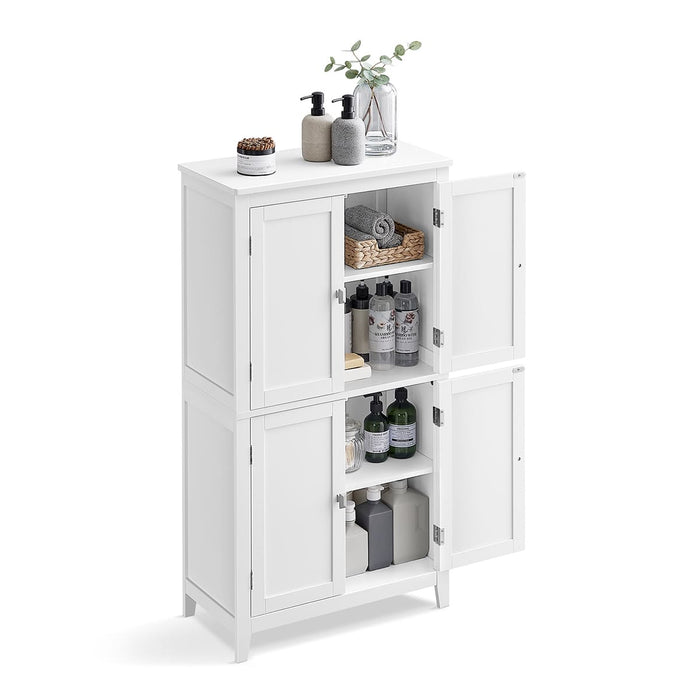 Calicosy - Klein opbergmeubel met 4 deuren - H110 cm - Wit