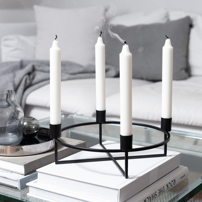 4flames kandelaar Ø28 zwart