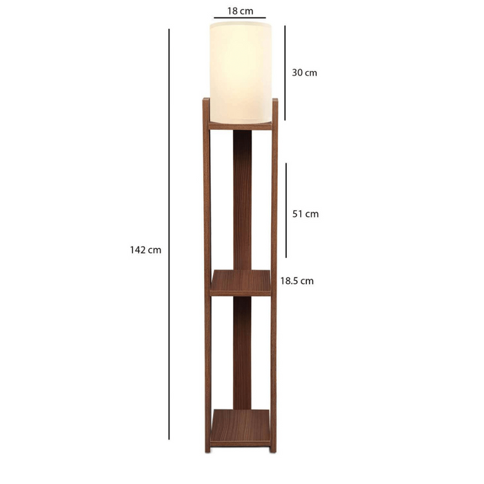 Calicosy - ELLY Lamp met opbergplanken - H142 cm -