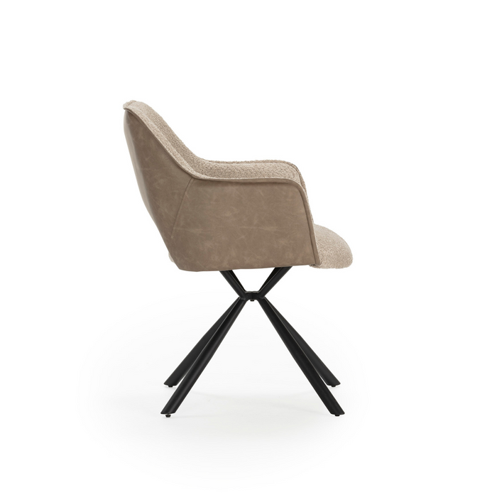 Calicosy - MARIEL Set van 2 Eetkamerstoelen - H47 cm
