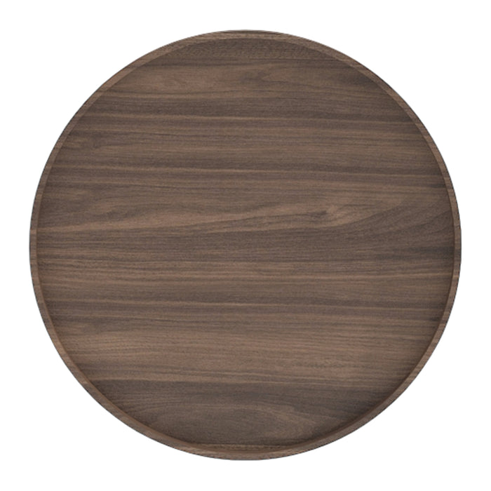 by fonQ Brik Bijzettafel Ø 50 cm - Walnoot