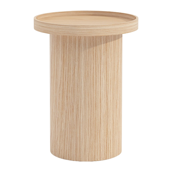 by fonQ Brik Bijzettafel Ø 40 cm - Eiken