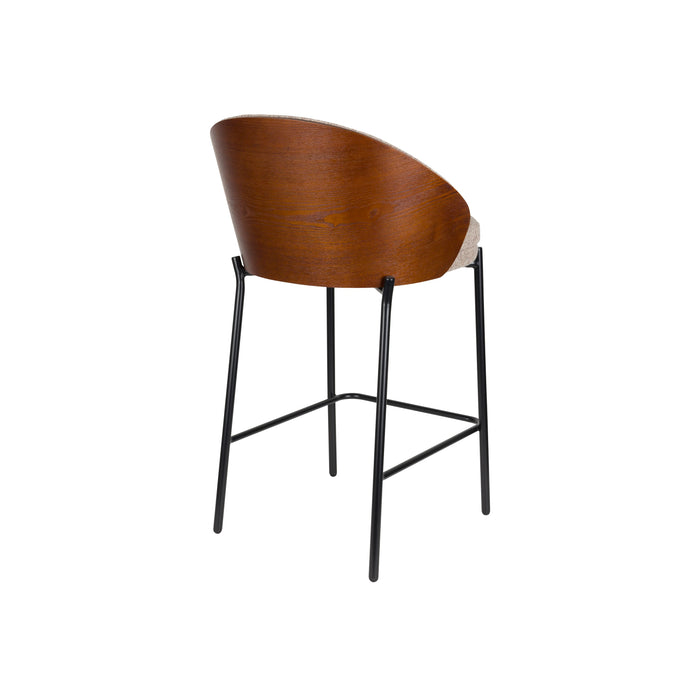 Dutchbone Rodin Counter| Barkrukken met Rugleuning Beige - Set van 2