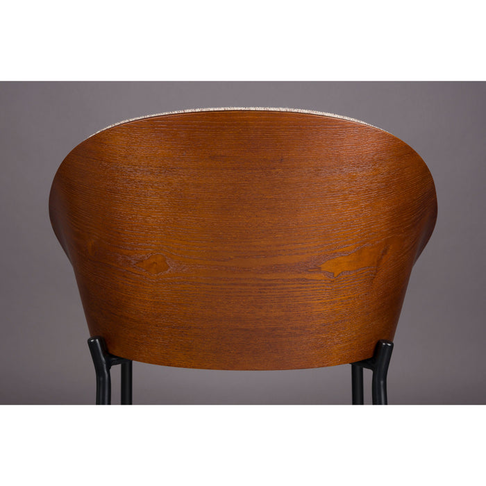 Dutchbone Rodin Counter| Barkrukken met Rugleuning Beige - Set van 2