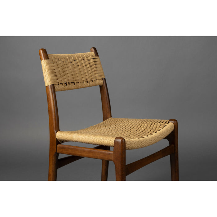 Dutchbone Cecile Stoel - Set van 2 - Bruin