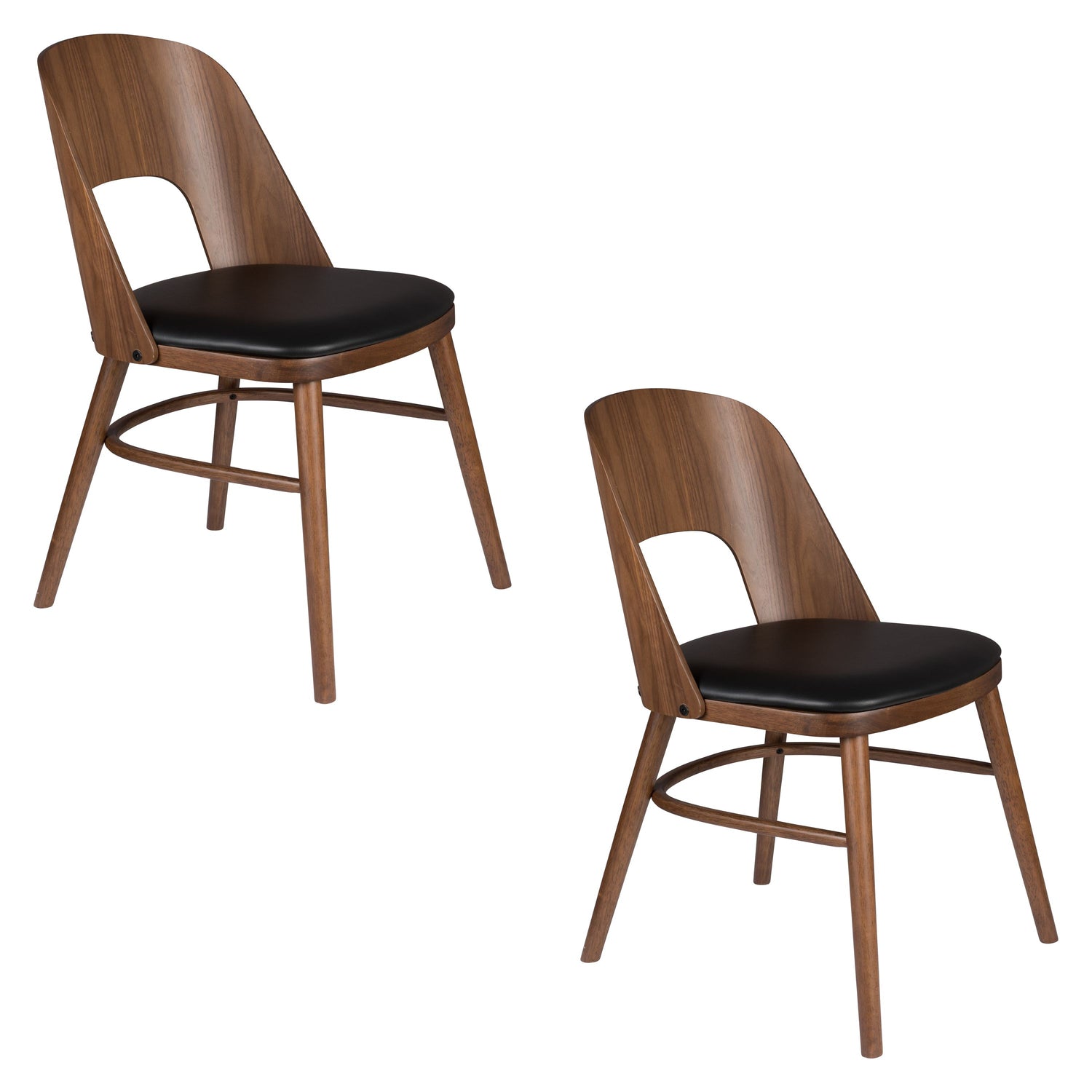 Dutchbone Talika Eetkamerstoelen  - Set van 2 - Bruin