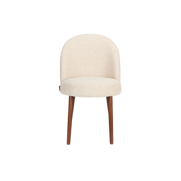 Dutchbone Barbara Eetkamerstoelen  Bouclé Beige - Set van 2
