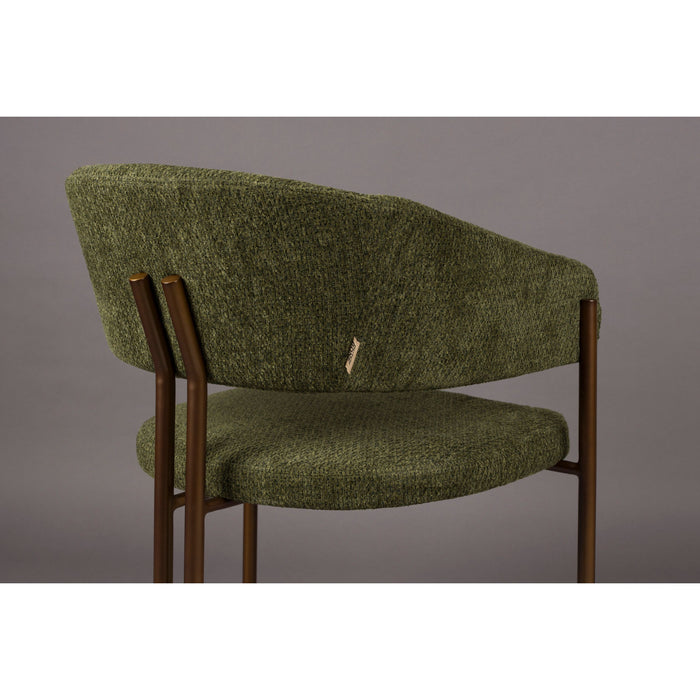 Dutchbone Naida Eetkamerstoelen  Groen - Set van 2