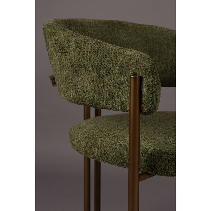 Dutchbone Naida Eetkamerstoelen  Groen - Set van 2