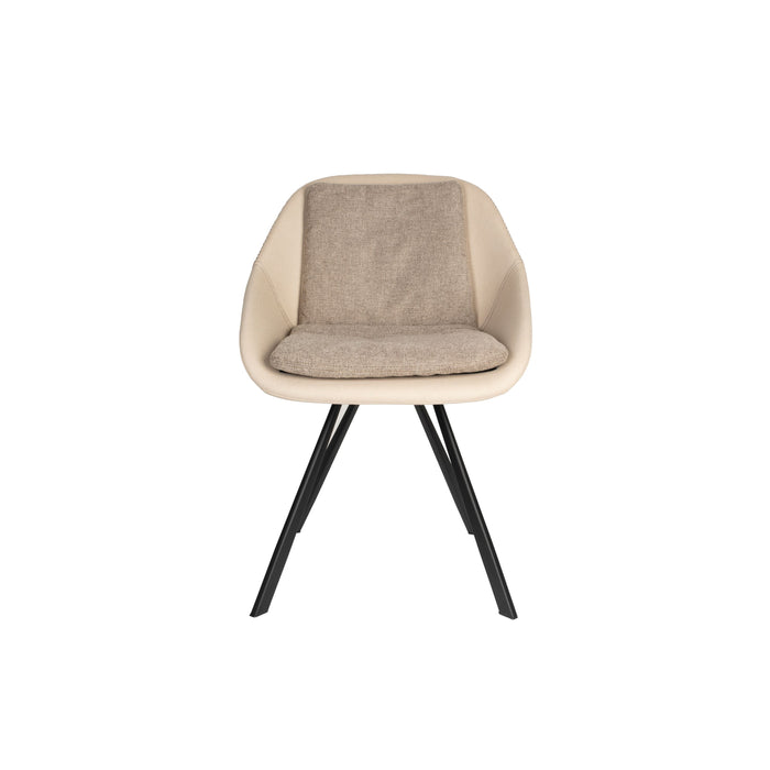 Dutchbone Wakefield Eetkamerstoelen  Ivory - Set van 2 - Beige