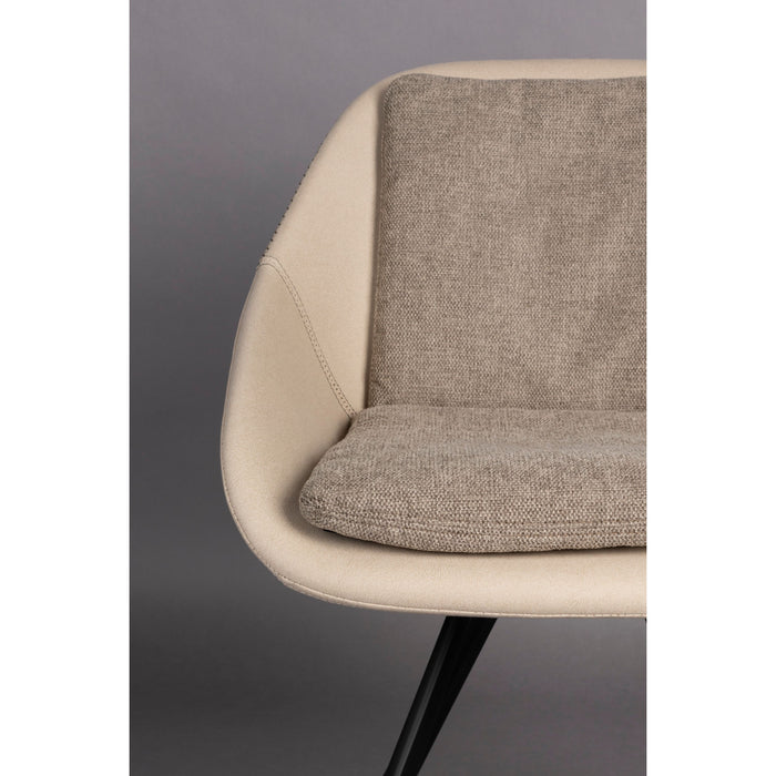 Dutchbone Wakefield Eetkamerstoelen  Ivory - Set van 2 - Beige